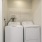 a washing machine in a room